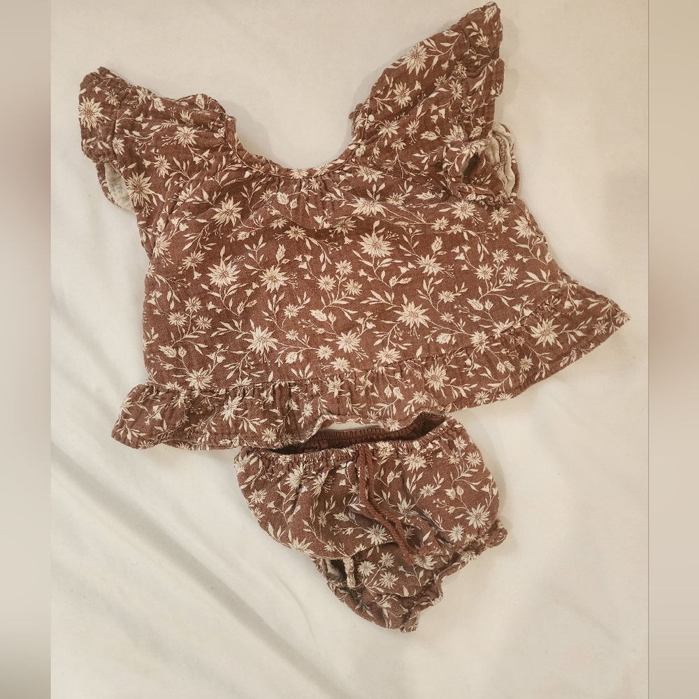 Rylee and Crue top with matching bloomer